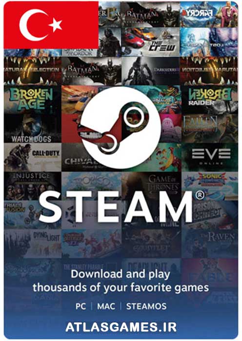 steam-Turkiye گیفت کارت استیم ریجن ترکیه